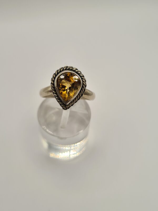 Anillo plata y piedra