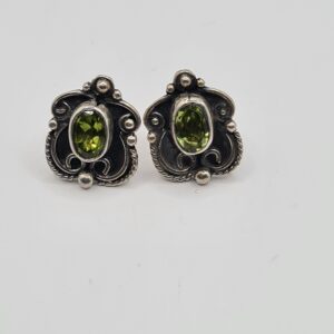 Aros plata y piedra