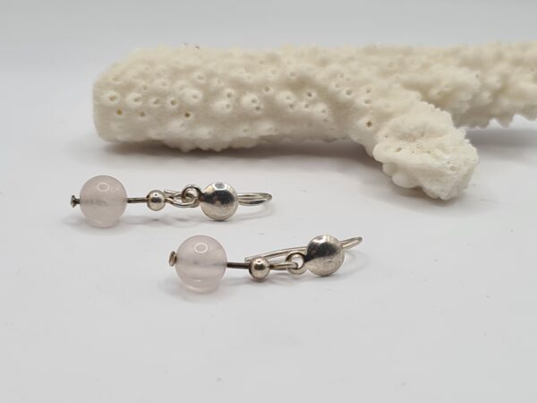 Aros plata y piedra