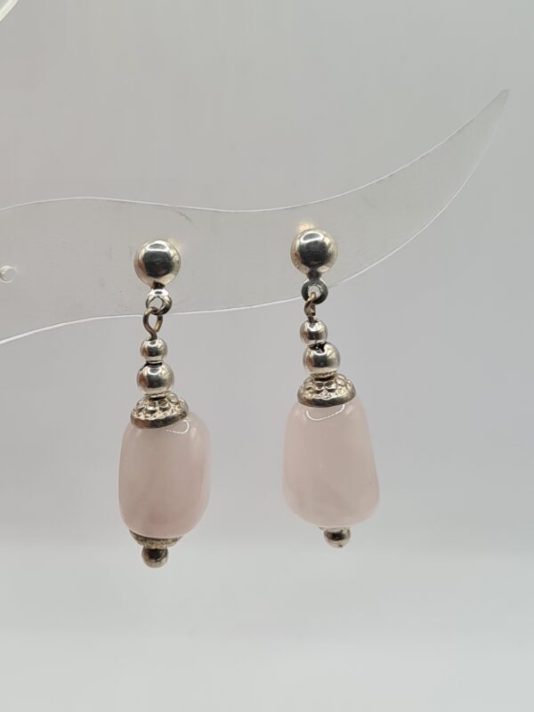 Aros plata y piedra