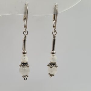Aros plata y piedra