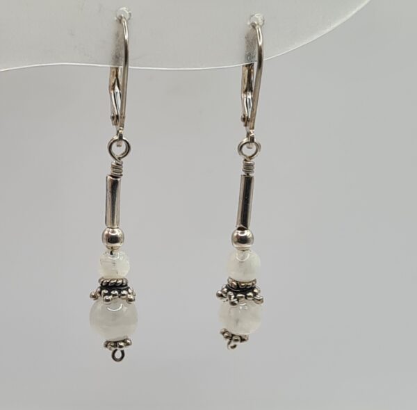 Aros plata y piedra