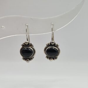 Aros plata y piedra